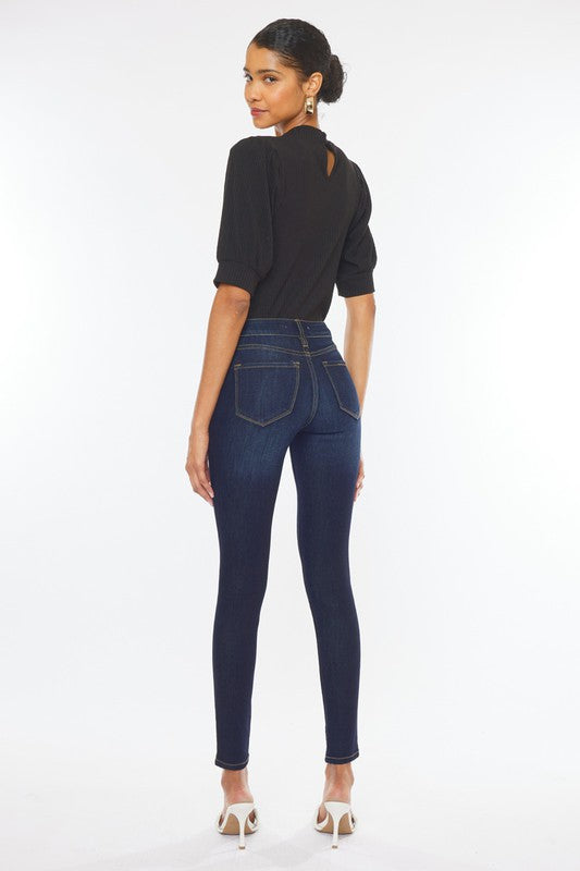 Kan Can Mid Rise Basic Super Skinny Jeans-Charmful Clothing Boutique