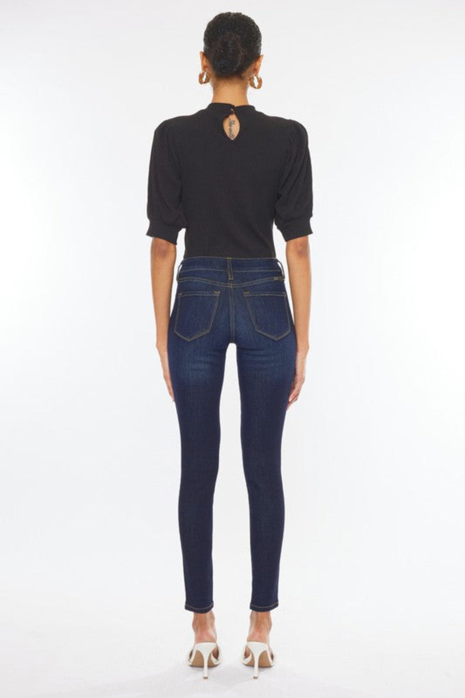 Kan Can Mid Rise Basic Super Skinny Jeans-Charmful Clothing Boutique