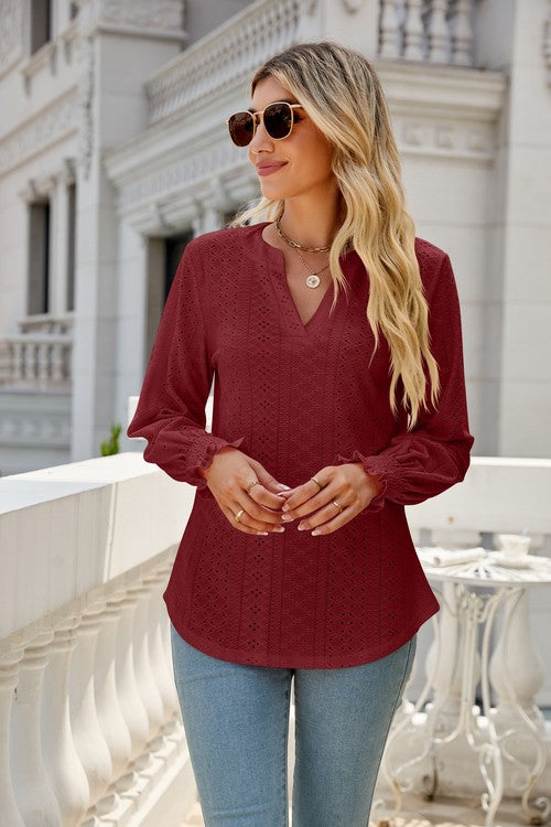 Women Long Sleeve TOP-Charmful Clothing Boutique