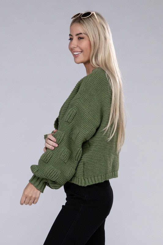 Open Front Drop Shoulder Cardigan-Charmful Clothing Boutique