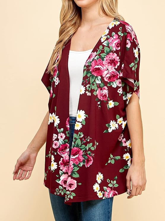 Women Floral Kimono-Charmful Clothing Boutique