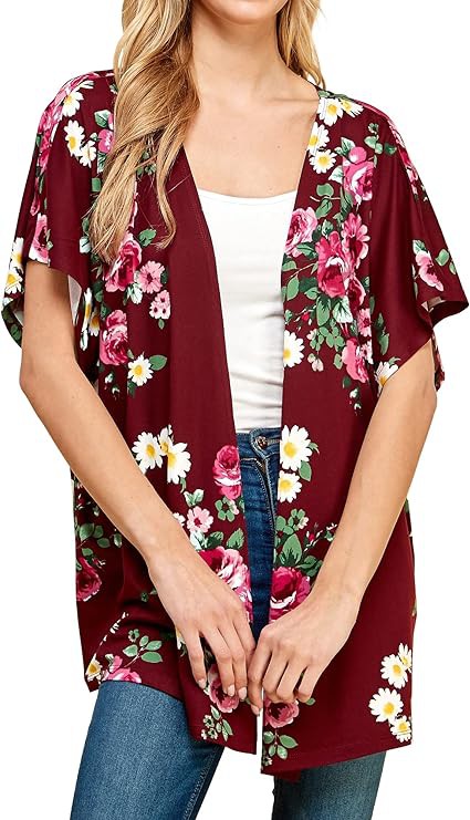 Women Floral Kimono-Charmful Clothing Boutique