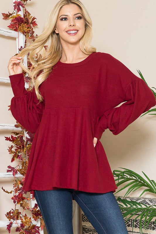 Soft Knit Babydoll-Charmful Clothing Boutique