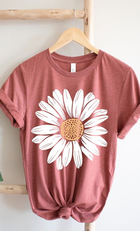 Daisy Graphic Tee-Charmful Clothing Boutique