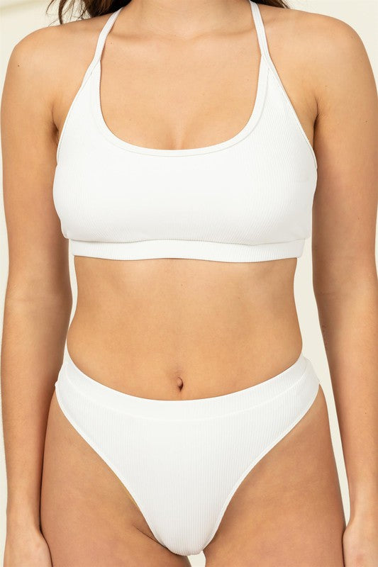 Lean Close Two-Piece Bikini Set-Charmful Clothing Boutique