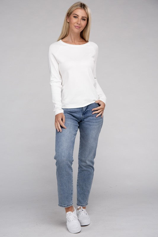 Viscose Round Neck Basic Sweater-Charmful Clothing Boutique