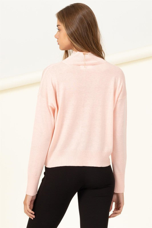 Warm Personality High-Neckline Sweater-Charmful Clothing Boutique