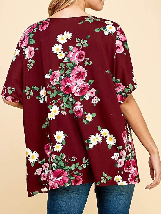 Women Floral Kimono-Charmful Clothing Boutique