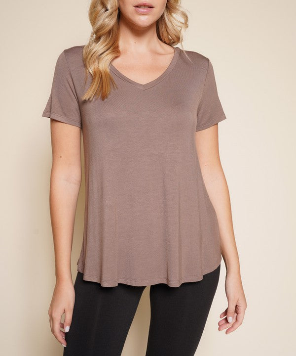 Bamboo Classic V Top-Charmful Clothing Boutique