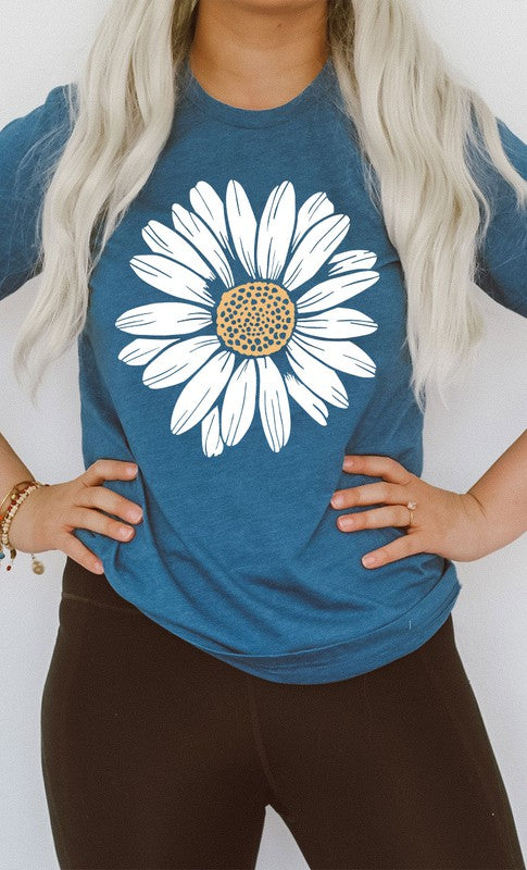 Daisy Graphic Tee-Charmful Clothing Boutique